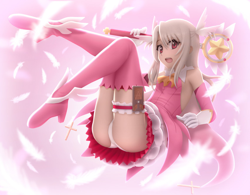illyasviel von einzbern, prisma illya, and magical ruby (fate and 1 more) drawn by siraha