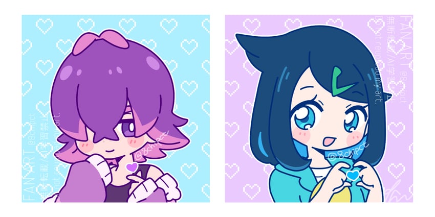 liko and dot (pokemon and 1 more) drawn by 0zr8hc