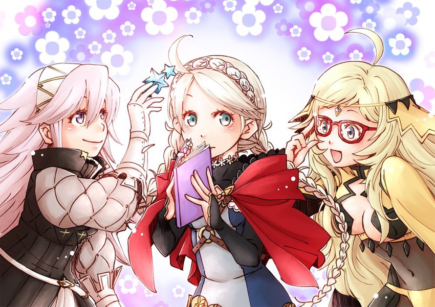 nina, ophelia, and soleil (fire emblem and 2 more) drawn by ebi_puri_(ebi-ebi)