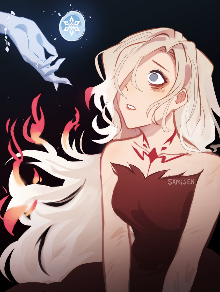 signora and tsaritsa (genshin impact) drawn by sami_jen