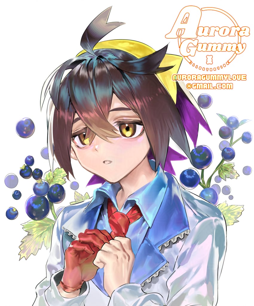 kieran (pokemon and 1 more) drawn by auroragummy