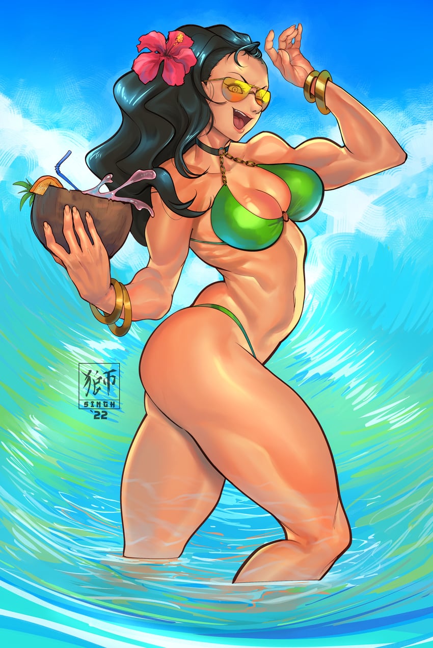 laura matsuda (street fighter and 1 more) drawn by a.b.singh