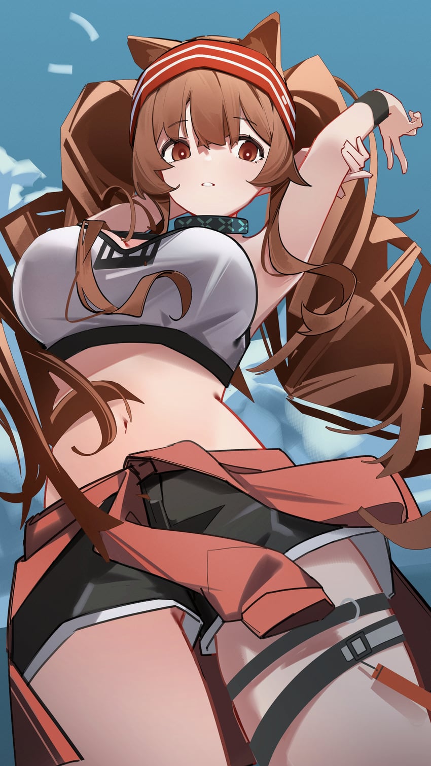 angelina (arknights) drawn by chichi_guai