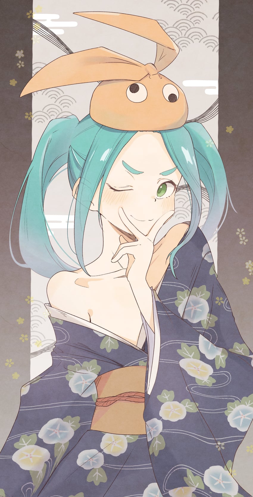 ononoki yotsugi (monogatari) drawn by root_(1732050807point)