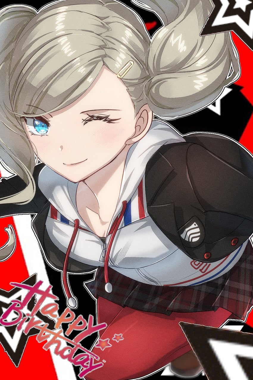 takamaki anne (persona and 1 more) drawn by zer00han