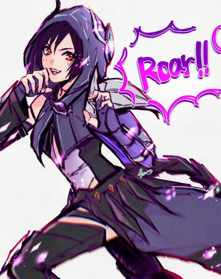 yuffie kisaragi (final fantasy and 2 more) drawn by shinogu_r