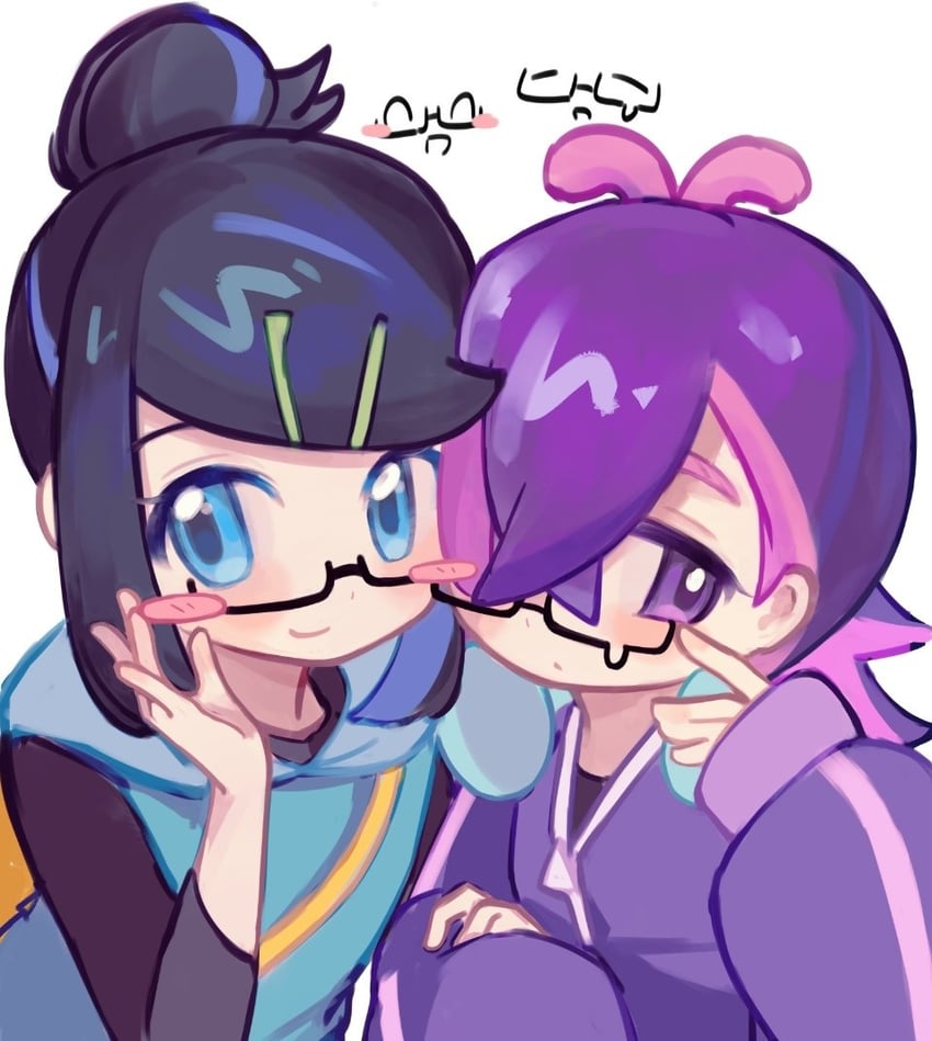 liko and dot (pokemon and 1 more) drawn by saridinism