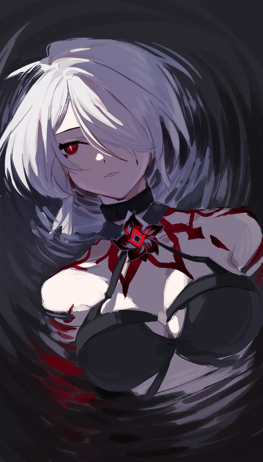 acheron (honkai and 1 more) drawn by mumu_003