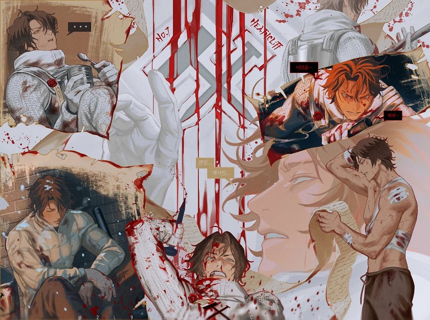 heathcliff (project moon and 1 more) drawn by blackbox_(blackbox9158)