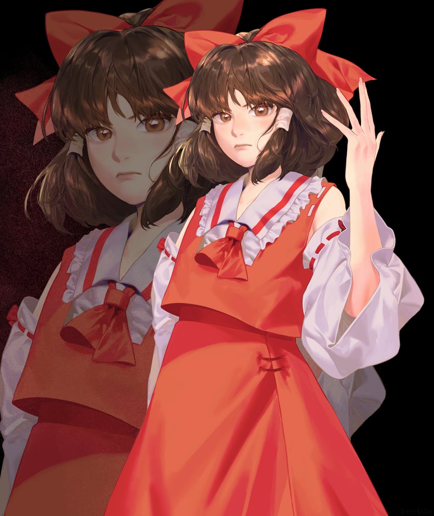 hakurei reimu (touhou and 1 more) drawn by eosatto_(eo4tto)