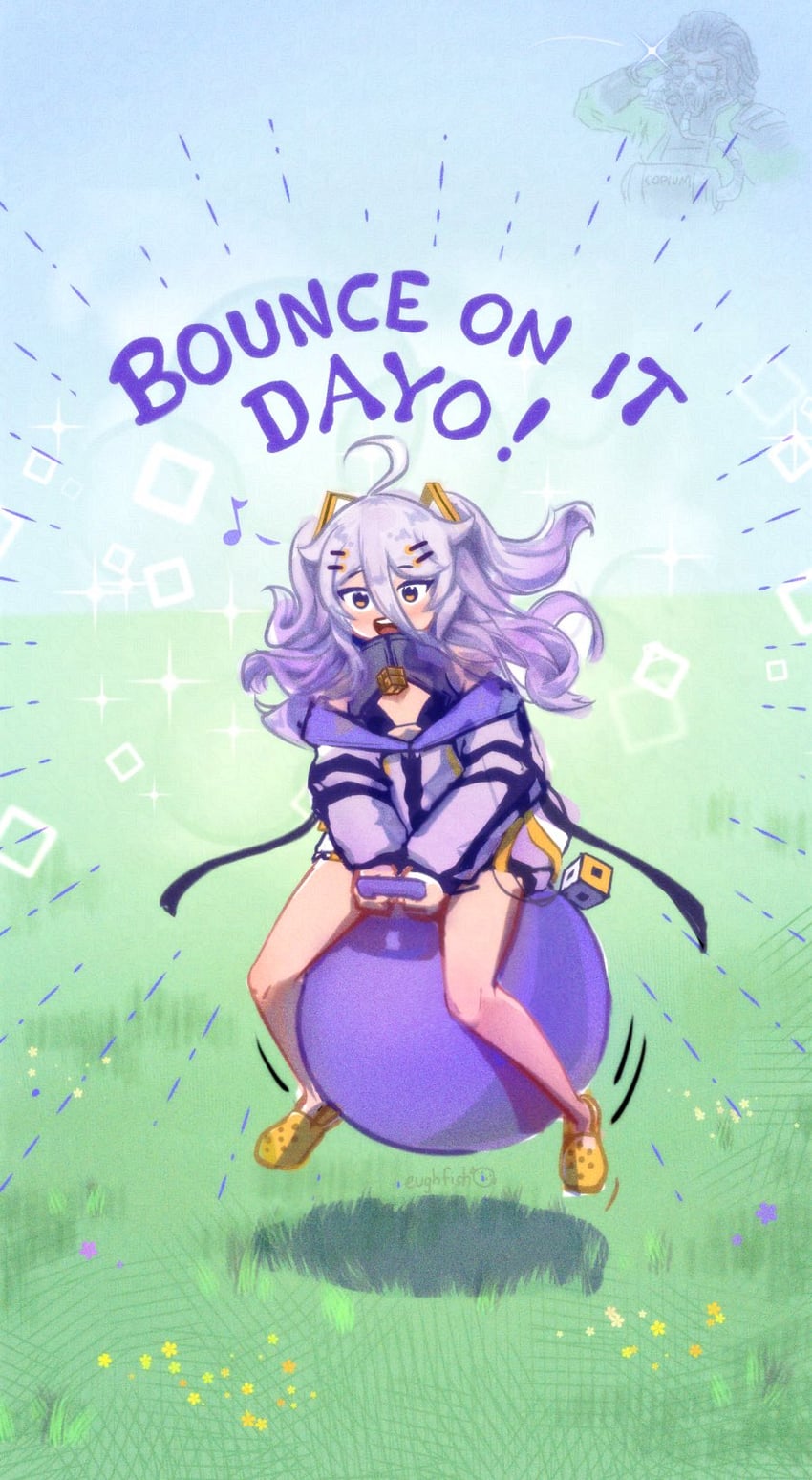 henya the genius and heavenly father (indie virtual youtuber and 1 more) drawn by eughfish