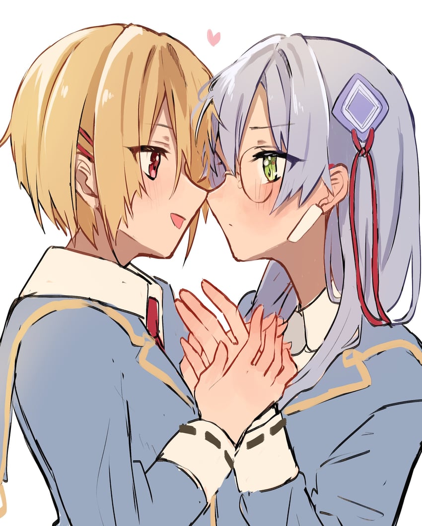 kayamori ruka and izumi yuki (heaven burns red) drawn by anko_(ankoromoti_grma)