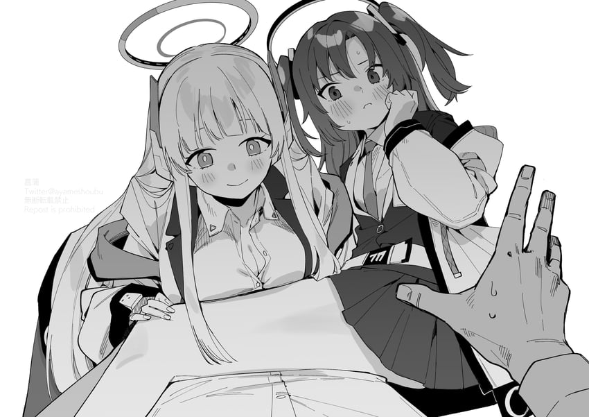 yuuka and noa (blue archive) drawn by sho_bu_1116