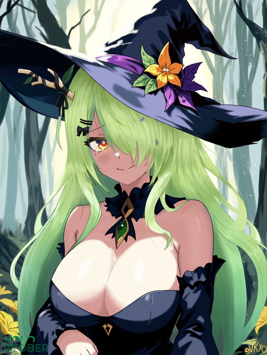 ceres fauna (hololive and 1 more) drawn by vkyo