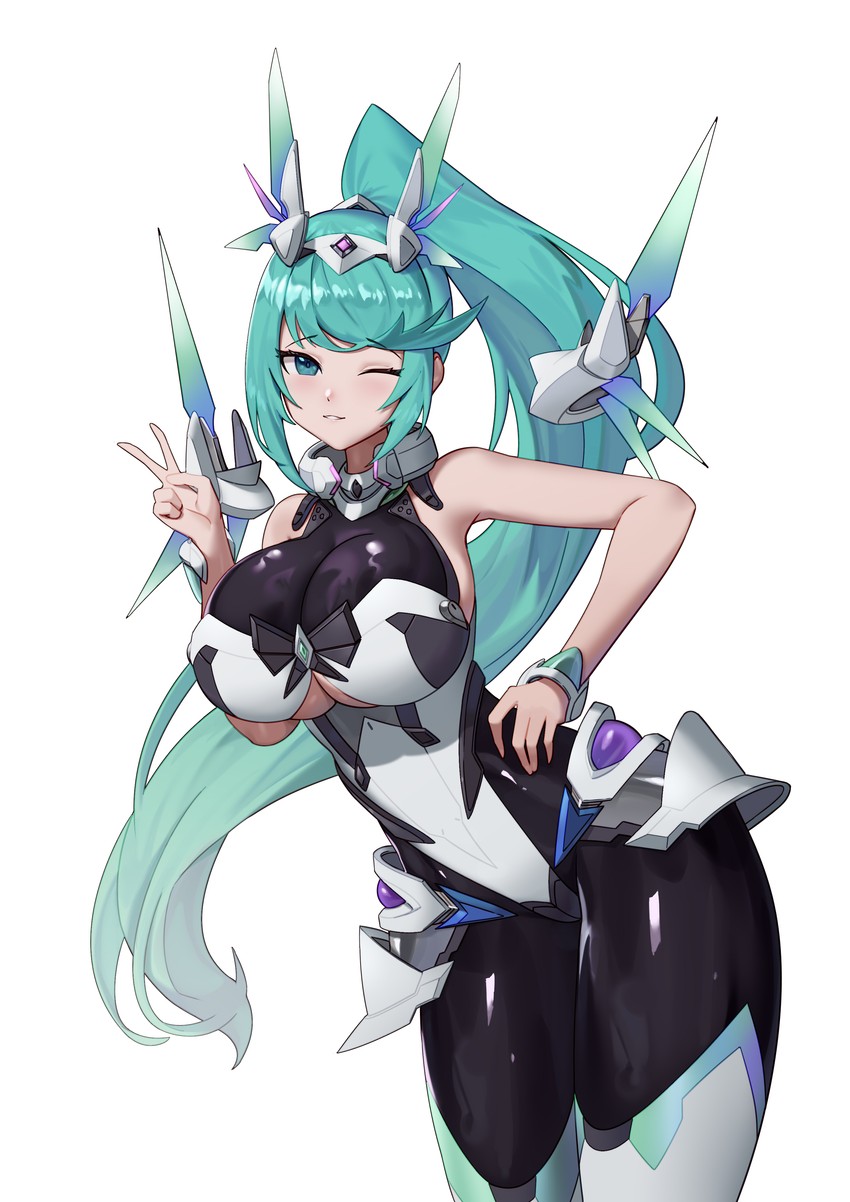pneuma (xenoblade chronicles and 1 more) drawn by jingb_dx
