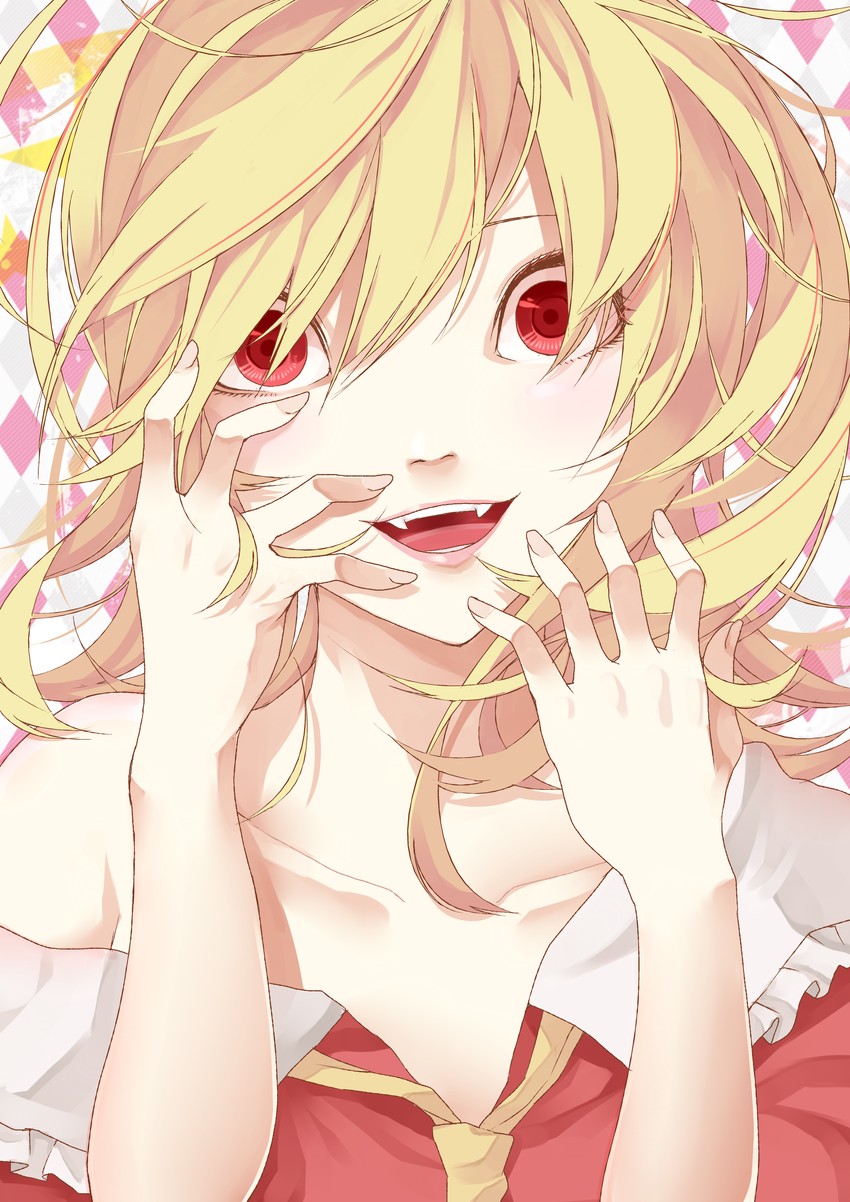 flandre scarlet (touhou) drawn by haruba_negi