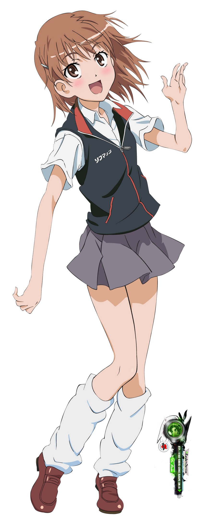 misaka mikoto (toaru majutsu no index and 1 more) drawn by ors_anime_renders