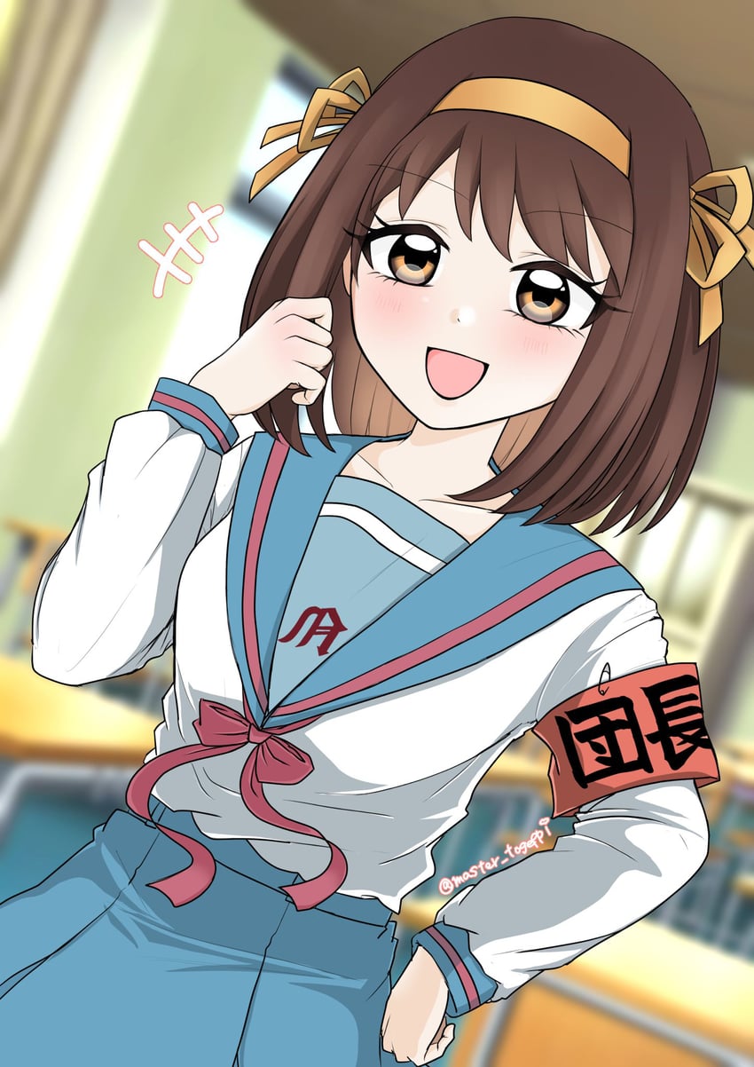 suzumiya haruhi (suzumiya haruhi no yuuutsu) drawn by master_togeppi