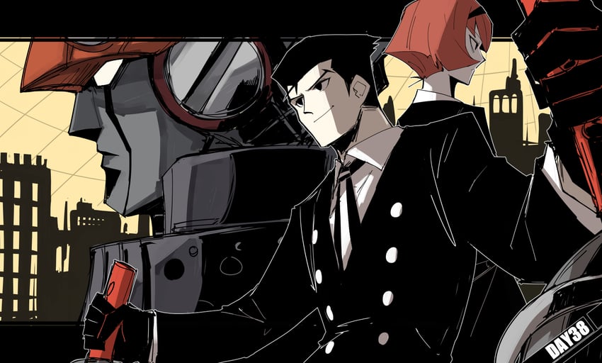 r dorothy wayneright, roger smith, and big o (the big o) drawn by kankan33333