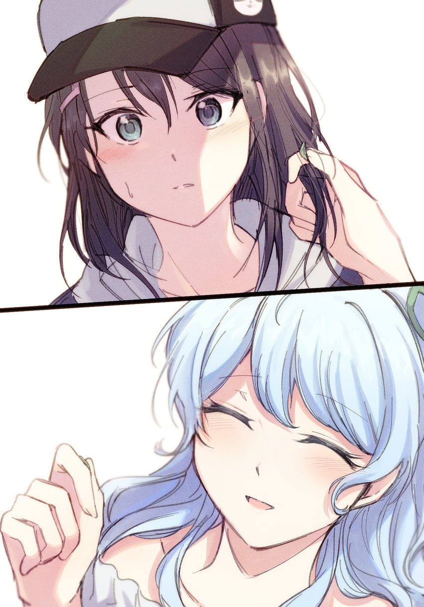 okusawa misaki and matsubara kanon (bang dream!) drawn by opi