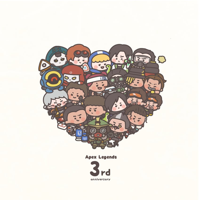 wattson, wraith, crypto, octane, valkyrie, and 19 more (apex legends) drawn by gu~_(_imguu)