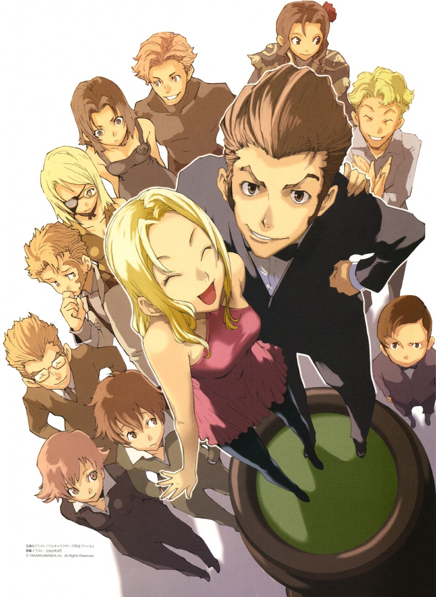 chane laforet, claire stanfield, firo prochainezo, miria harvent, ennis, and 7 more (baccano!) drawn by enami_katsumi