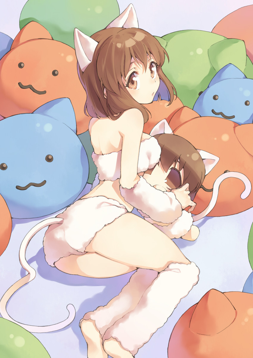 hagiwara yukiho and yukipo (idolmaster and 1 more) drawn by t-okada
