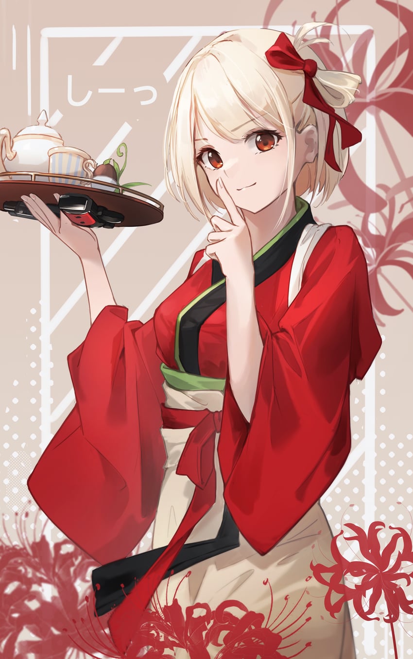 nishikigi chisato (lycoris recoil) drawn by moshi_ruo