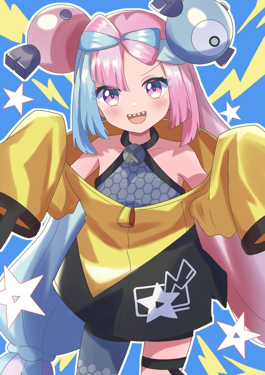 iono (pokemon and 1 more) drawn by high_meron