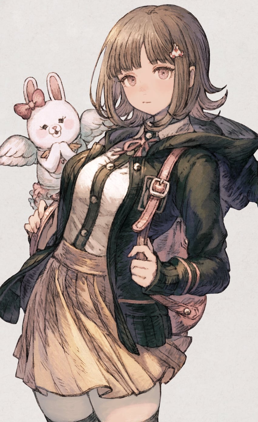 nanami chiaki and usami (danganronpa and 1 more) drawn by maeka_(kumaekake)