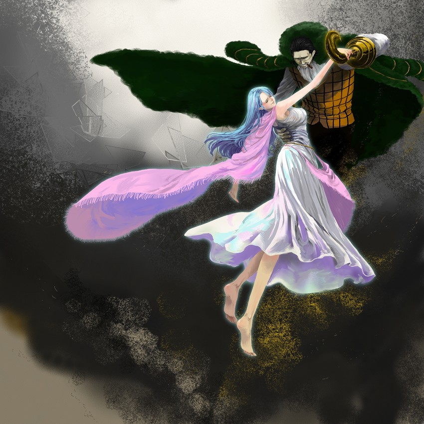 crocodile and nefertari vivi (one piece) drawn by con-som-me_(1847344)