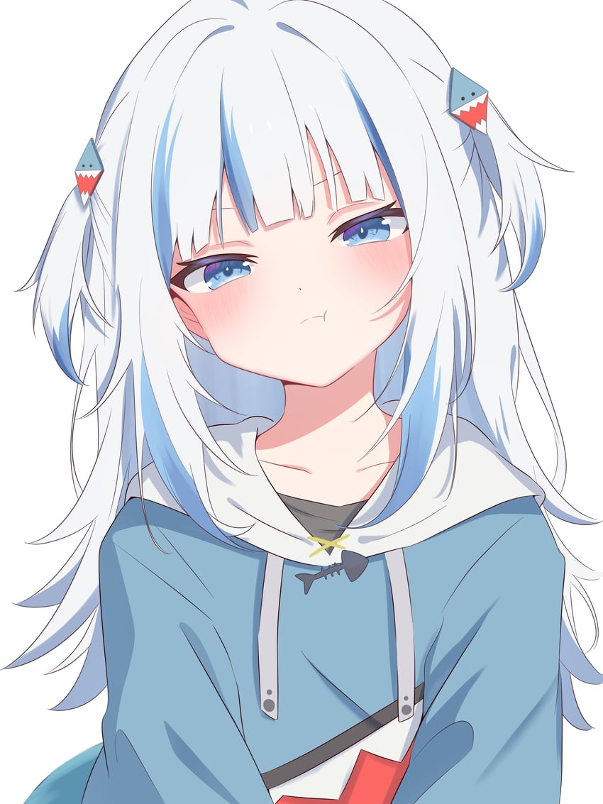 gawr gura (hololive and 1 more) drawn by ryu160303