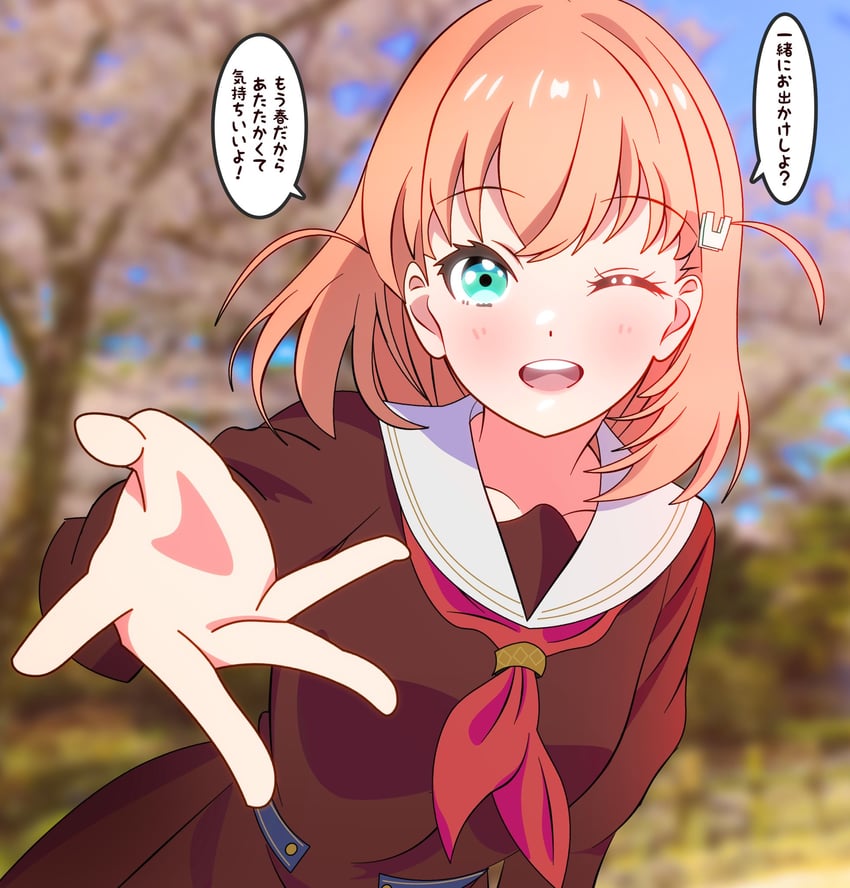 hinoshita kaho (love live! and 1 more) drawn by shinonome_sakura