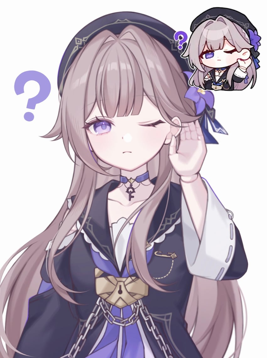 herta (honkai and 1 more) drawn by m_op8