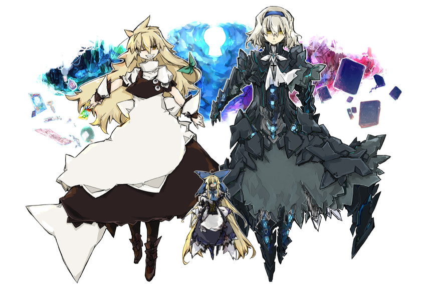 kirisame marisa, alice margatroid, and shanghai doll (touhou) drawn by beru
