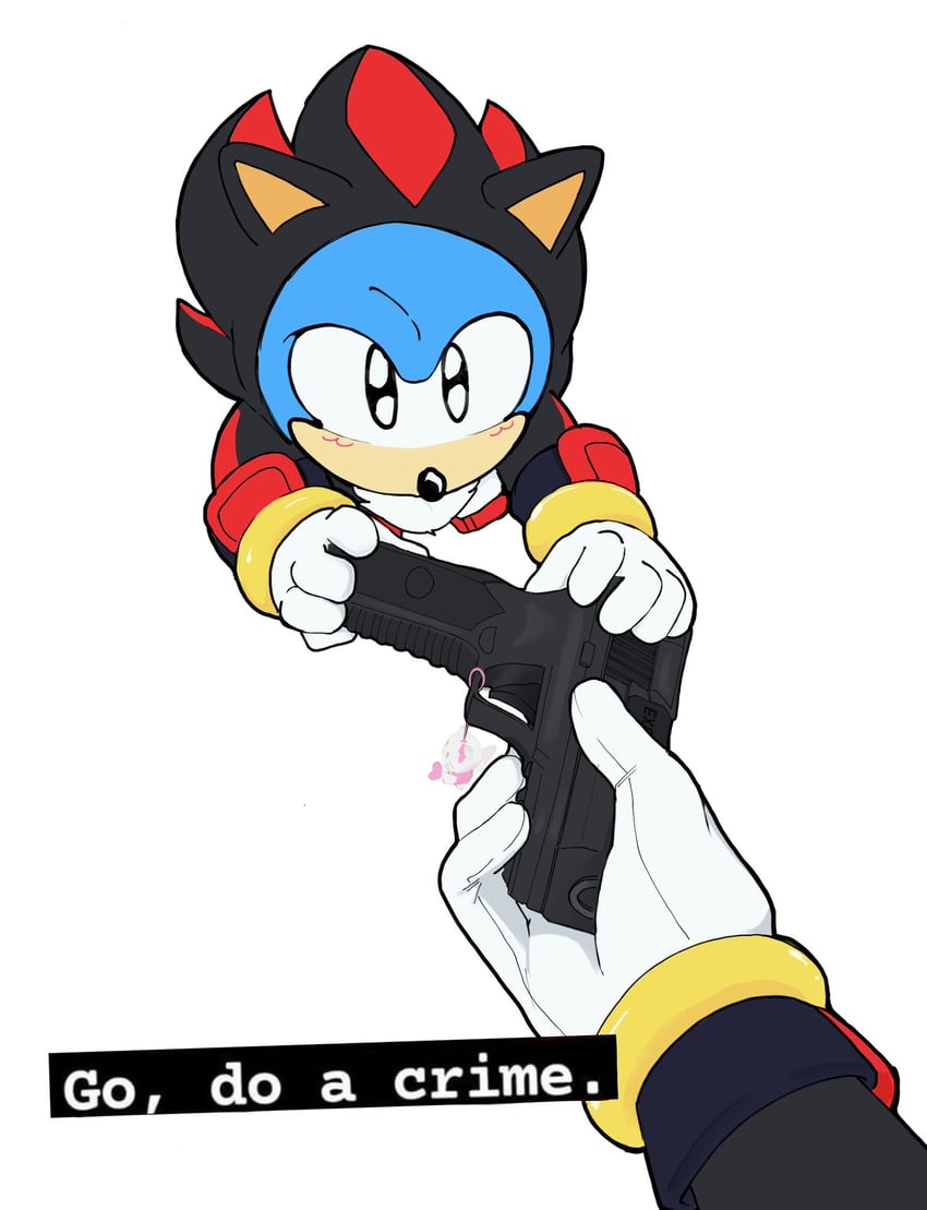 sonic the hedgehog, shadow the hedgehog, hello kitty, and classic sonic (sonic and 5 more) drawn by cadieeex3