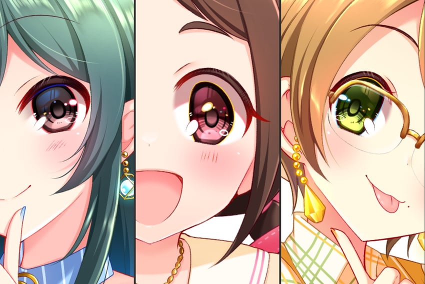 ohishi izumi, muramatsu sakura, and tsuchiya ako (idolmaster and 1 more) drawn by ic_6cha