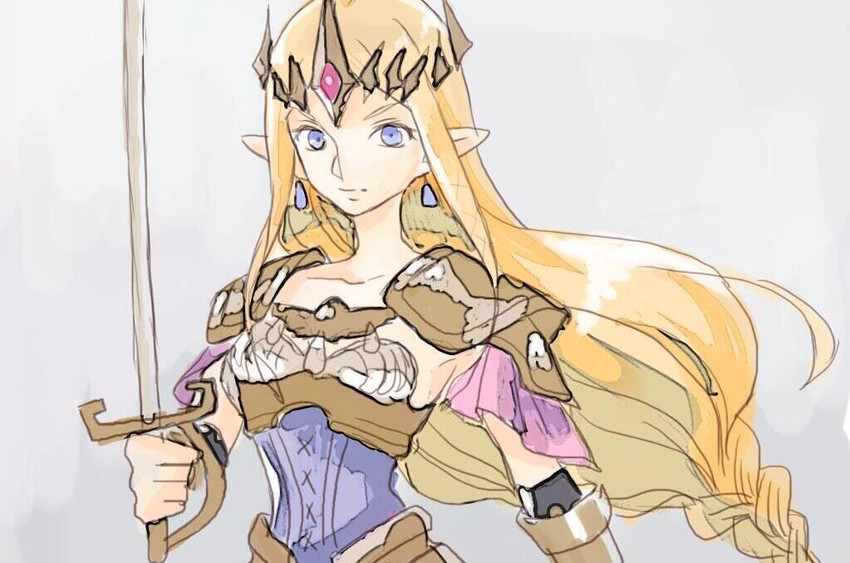 princess zelda (the legend of zelda and 1 more) drawn by mentan_(anokoid)