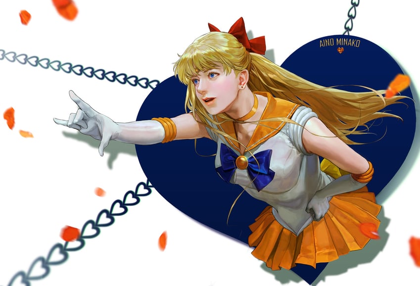 aino minako and sailor venus (bishoujo senshi sailor moon) drawn by vijoux