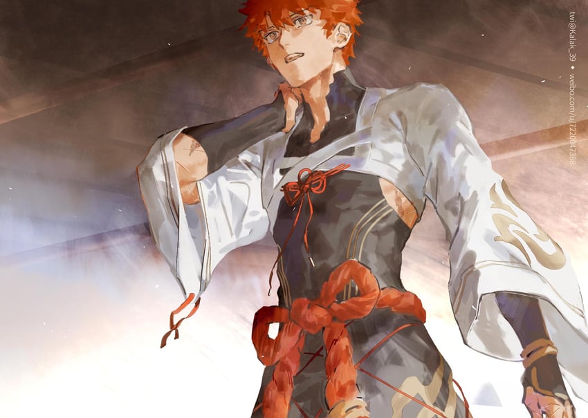 emiya shirou and senji muramasa (fate and 1 more) drawn by kalak_39