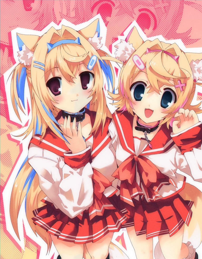 fuwawa abyssgard and mococo abyssgard (hololive and 3 more) drawn by kitchupsandwich