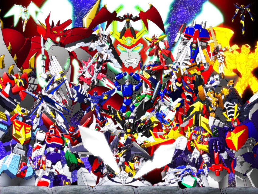 nu gundam, gurren-lagann, mazinger z, turn a gundam, scopedog, and 34 more (gundam and 45 more) drawn by oro_(0117002)