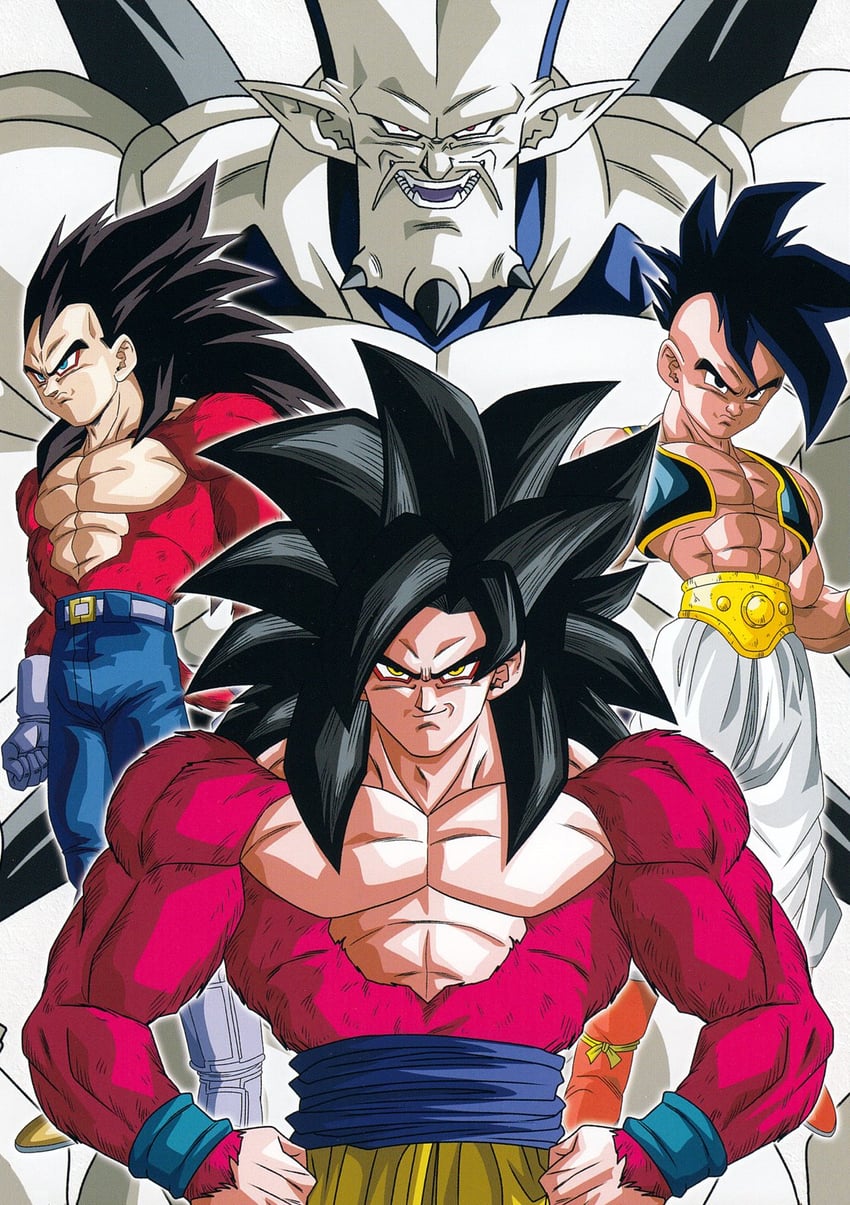 son goku, vegeta, uub, omega shenron, and super uub (dragon ball and 1 more)
