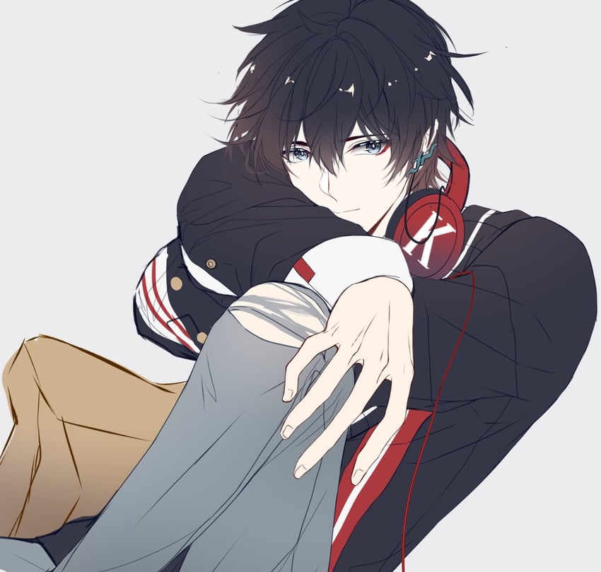 dan heng (honkai and 1 more) drawn by aqueasirius