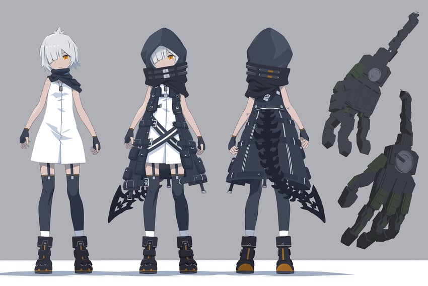 strength (black rock shooter and 1 more) drawn by 32zzz