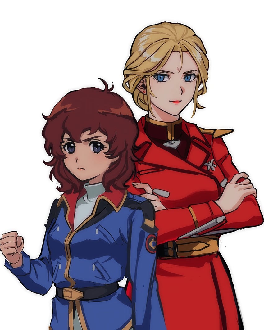 char aznable and amuro ray (gundam and 1 more) drawn by yy0880yy