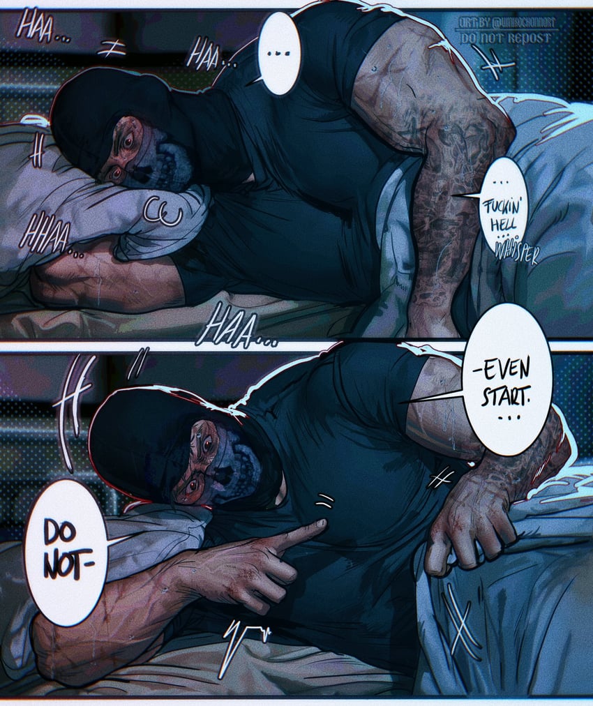 ghost (call of duty and 1 more) drawn by umikochannart