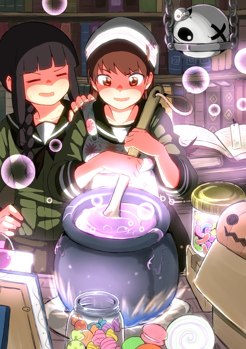 kitakami, ooi, ooi kai, and kitakami kai (kantai collection) drawn by mochisaka_mitsuki