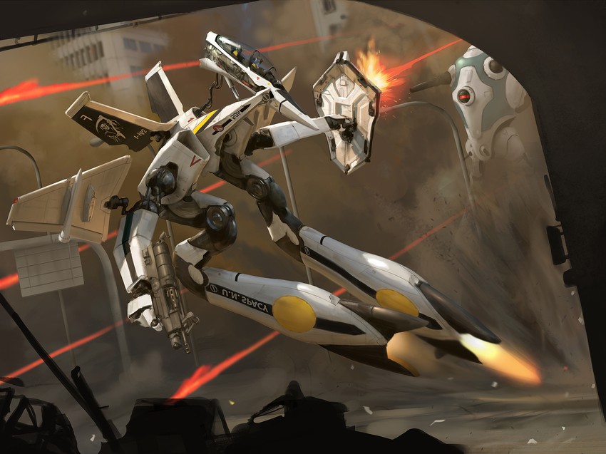 vf-1, vf-1s, and regult (original and 3 more) drawn by zachary_madere
