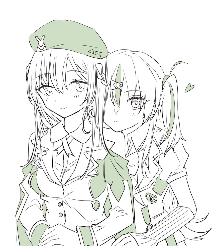 ooshima isuzu and ooshima ichiko (heaven burns red) drawn by hiramatu_31